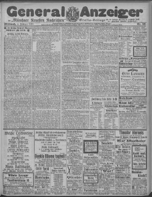 Münchner neueste Nachrichten Mittwoch 4. Februar 1903