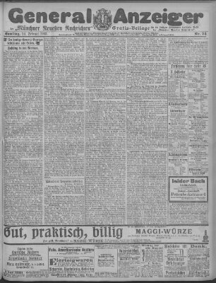 Münchner neueste Nachrichten Samstag 14. Februar 1903