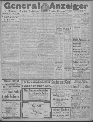 Münchner neueste Nachrichten Montag 23. Februar 1903