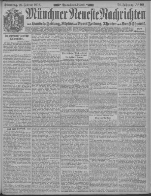 Münchner neueste Nachrichten Dienstag 24. Februar 1903