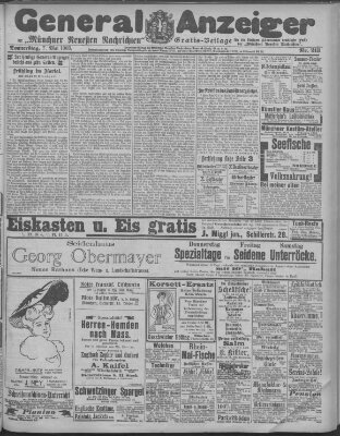 Münchner neueste Nachrichten Donnerstag 7. Mai 1903