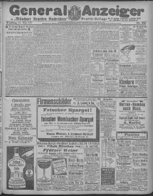 Münchner neueste Nachrichten Dienstag 12. Mai 1903