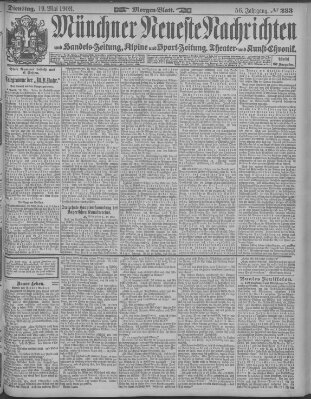 Münchner neueste Nachrichten Dienstag 19. Mai 1903