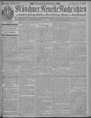 Münchner neueste Nachrichten Friday 22. May 1903