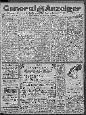 Münchner neueste Nachrichten Donnerstag 2. Juli 1903