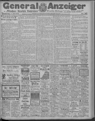 Münchner neueste Nachrichten Donnerstag 9. Juli 1903