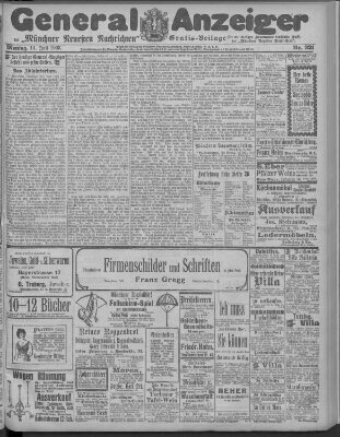 Münchner neueste Nachrichten Montag 13. Juli 1903