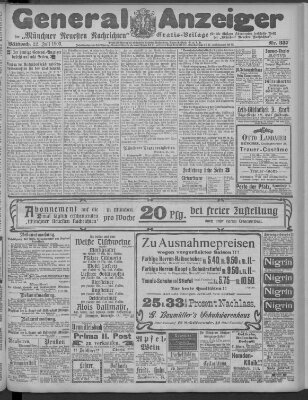 Münchner neueste Nachrichten Mittwoch 22. Juli 1903