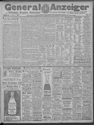 Münchner neueste Nachrichten Montag 4. Januar 1904