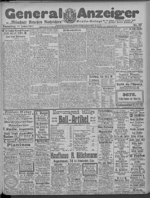 Münchner neueste Nachrichten Donnerstag 14. Januar 1904