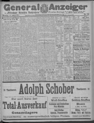 Münchner neueste Nachrichten Montag 18. Januar 1904