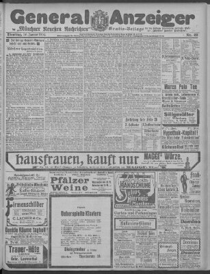 Münchner neueste Nachrichten Dienstag 26. Januar 1904