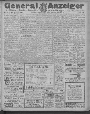 Münchner neueste Nachrichten Dienstag 23. Januar 1894