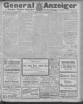 Münchner neueste Nachrichten Mittwoch 24. Januar 1894