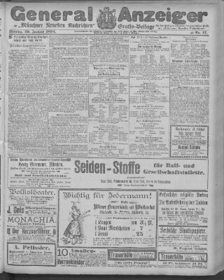 Münchner neueste Nachrichten Montag 29. Januar 1894