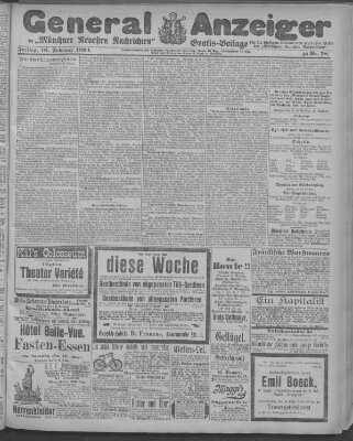 Münchner neueste Nachrichten Freitag 16. Februar 1894