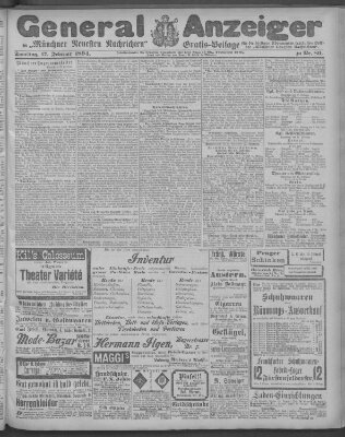 Münchner neueste Nachrichten Samstag 17. Februar 1894