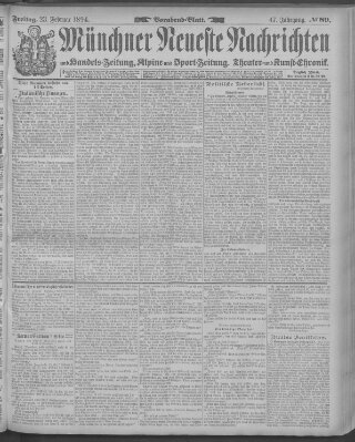 Münchner neueste Nachrichten Freitag 23. Februar 1894