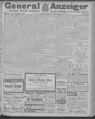 Münchner neueste Nachrichten Samstag 24. Februar 1894