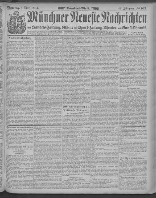 Münchner neueste Nachrichten Dienstag 6. März 1894