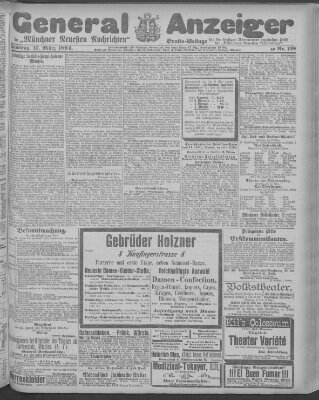 Münchner neueste Nachrichten Samstag 17. März 1894