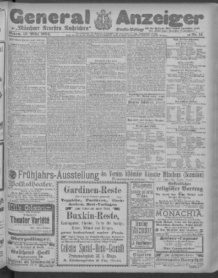 Münchner neueste Nachrichten Montag 19. März 1894