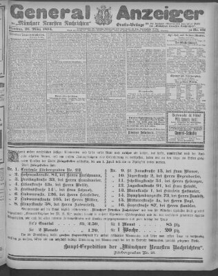 Münchner neueste Nachrichten Dienstag 20. März 1894