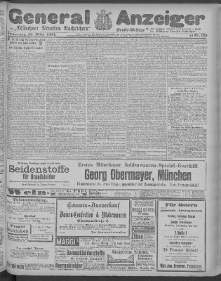 Münchner neueste Nachrichten Donnerstag 22. März 1894