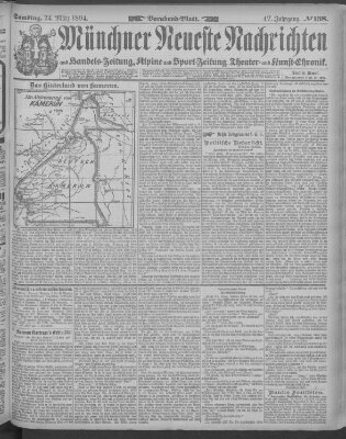 Münchner neueste Nachrichten Samstag 24. März 1894