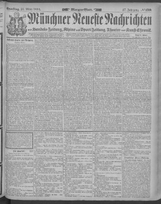 Münchner neueste Nachrichten Samstag 24. März 1894