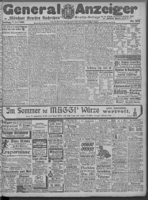 Münchner neueste Nachrichten Samstag 2. Juli 1904