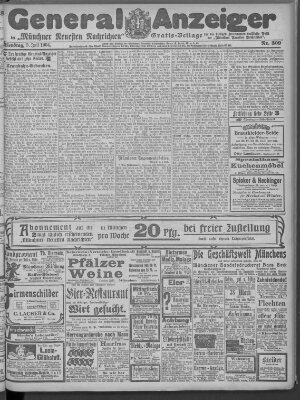 Münchner neueste Nachrichten Dienstag 5. Juli 1904