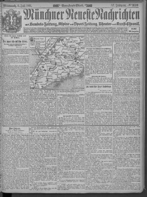 Münchner neueste Nachrichten Mittwoch 6. Juli 1904