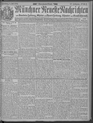 Münchner neueste Nachrichten Freitag 8. Juli 1904