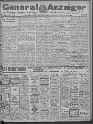 Münchner neueste Nachrichten Freitag 8. Juli 1904