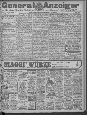 Münchner neueste Nachrichten Samstag 9. Juli 1904