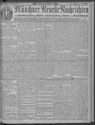 Münchner neueste Nachrichten Freitag 15. Juli 1904