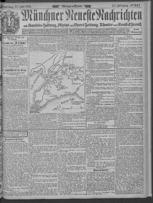 Münchner neueste Nachrichten Samstag 23. Juli 1904