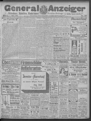 Münchner neueste Nachrichten Montag 2. März 1903