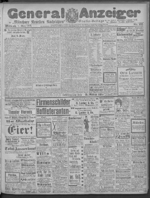 Münchner neueste Nachrichten Mittwoch 4. März 1903