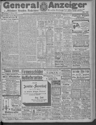 Münchner neueste Nachrichten Montag 9. März 1903