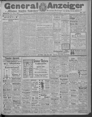 Münchner neueste Nachrichten Mittwoch 11. März 1903