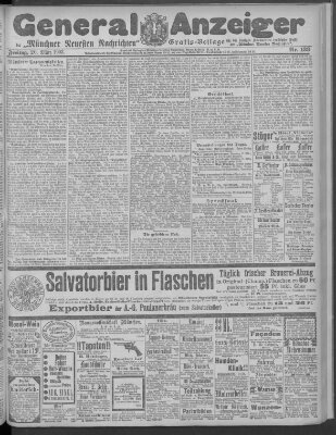 Münchner neueste Nachrichten Freitag 20. März 1903