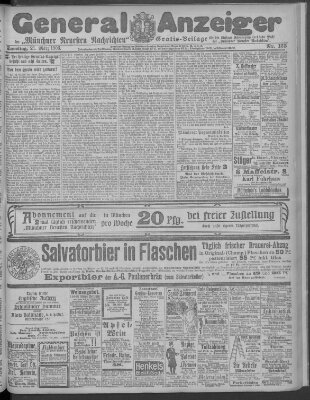 Münchner neueste Nachrichten Samstag 21. März 1903