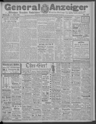 Münchner neueste Nachrichten Mittwoch 25. März 1903