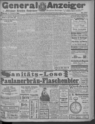 Münchner neueste Nachrichten Mittwoch 14. Dezember 1904