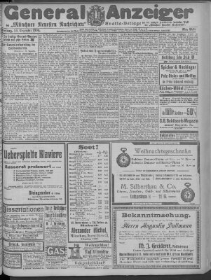 Münchner neueste Nachrichten Freitag 16. Dezember 1904