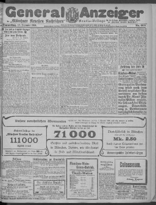 Münchner neueste Nachrichten Donnerstag 29. Dezember 1904