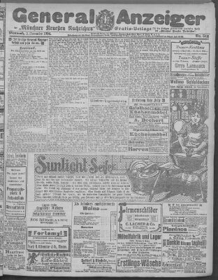 Münchner neueste Nachrichten Mittwoch 2. November 1904