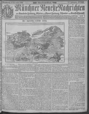 Münchner neueste Nachrichten Mittwoch 9. November 1904